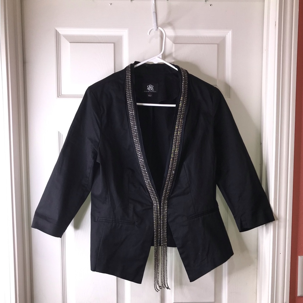 Rock & Republic Blazer/Jacket Embellished with Rhinestones